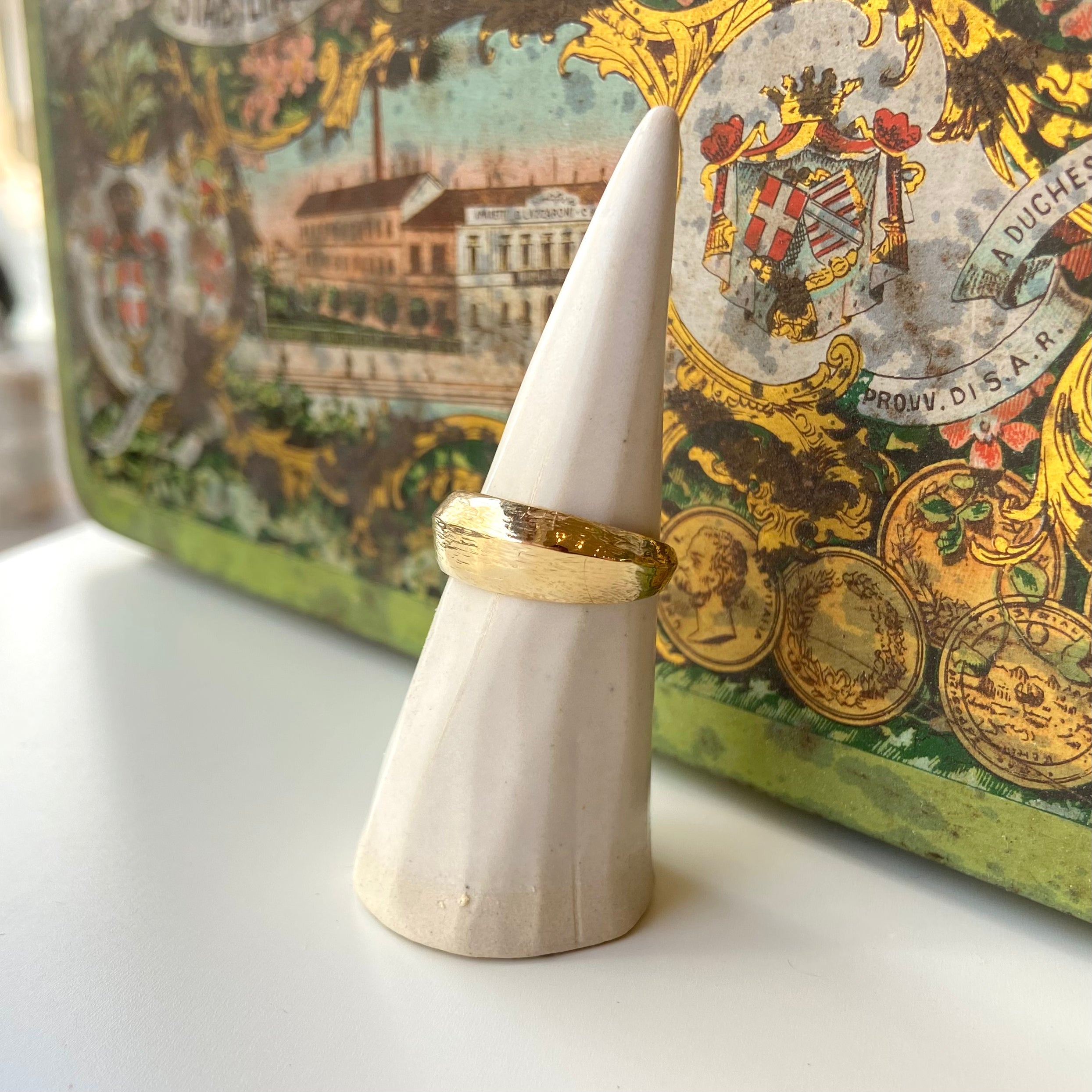 Meridian Ring — contemporary sculptural gold ring by Nina Alexandra